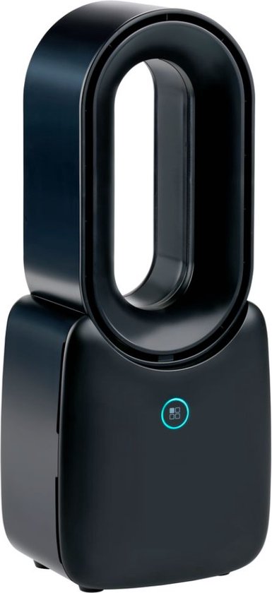 Ventilateur de table Lifetime Air - Ventilateur USB-C rechargeable - Ventilateur sur trépied avec veilleuse et télécommande - Ventilateur avec télécommande et 3 vitesses - Noir