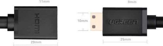 Câble adaptateur HDMI vers Mini HDMI - 4K 60 Hz - 22 cm