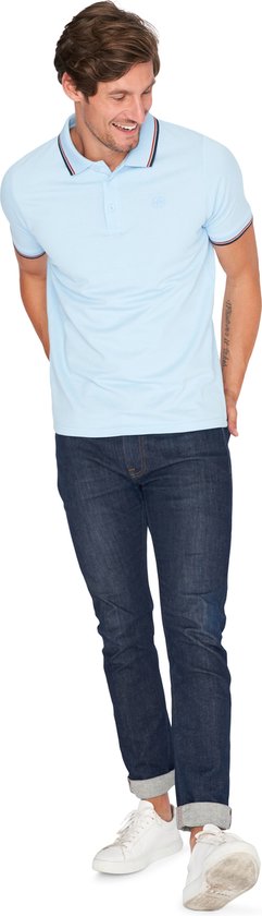 Mario Russo - 3XL - Polo Edward - Hommes - Bleu clair