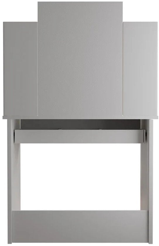 Coiffeuse Zoey - Miroir LED inclus - Blanc