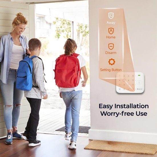 Système d'alarme sans fil Denver - Smart Home - Tuya - Sécurité Maison Camper Caravane Bateau - SHA220