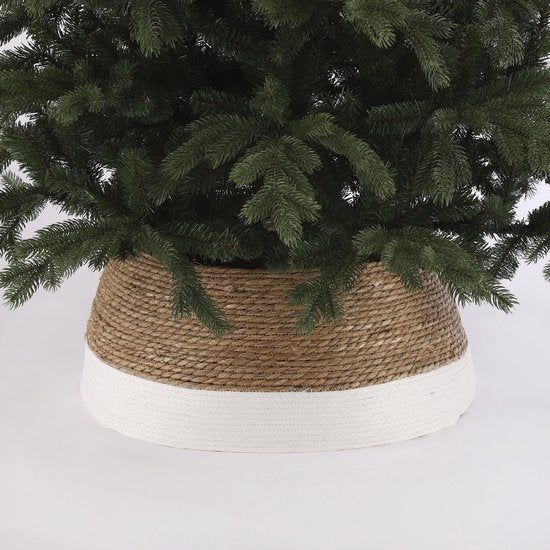 Décoration de Noël - House of Seasons - Jupe de Sapin - H26 x Ø58 cm - Seagrass - Off White (blanc cassé)