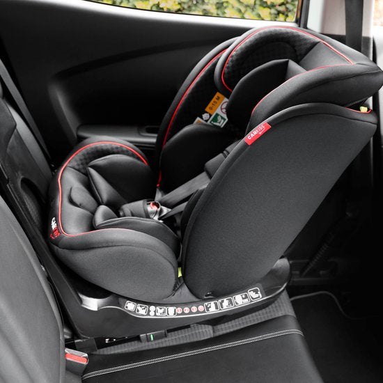 Carkids I-Size Car seat Darcy 360° Swivel 40-150cm Isofix Black/Red
