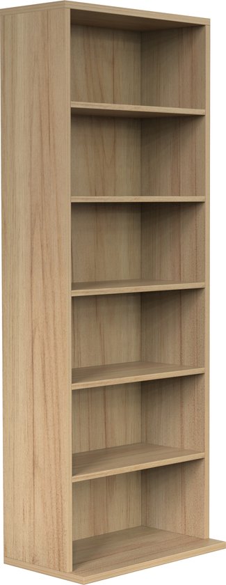 Armoire à compartiments 6 étagères ouvertes armoire murale - pour ranger les CD et les jeux