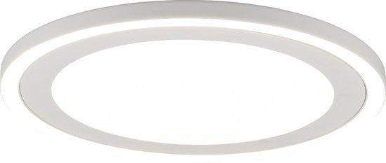 Reality - Lampe de plafond LED - Plafonnier - 24,5W - Blanc naturel 4000K - Rond - Blanc - Plastique