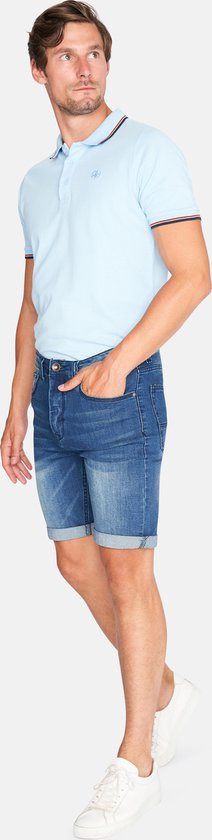 Mario Russo Denim Short Dark Used - Short Jeans - Pantalon d'été confortable - Taille XL