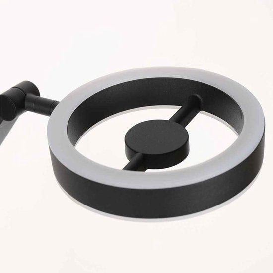 Steinhauer - lampadaire - Ringlux - noir - métal - Ø 25cm - LED - 4138ZW