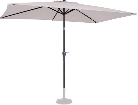 VONROC Premium Parasol Rapallo 200x300cm - Parasol durable - Inclinable - Toile résistante aux UV - beige - Housse de protection incluse