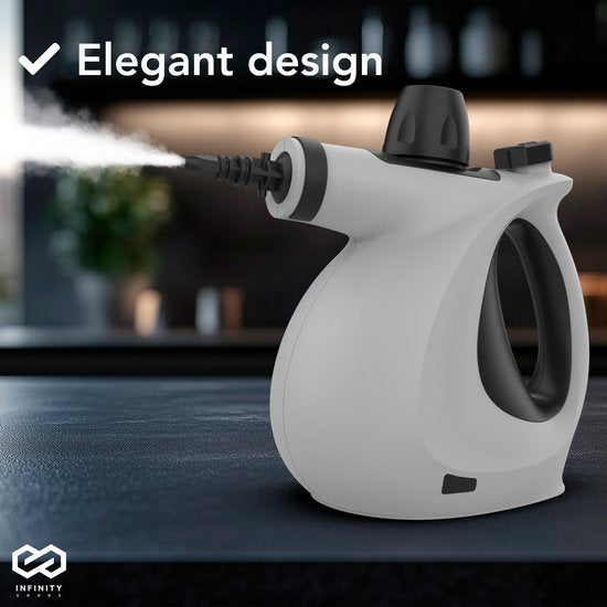 Infinity Goods Nettoyeur vapeur - Nettoyeur vapeur à main - Nettoyeur de taches - Sol, salle de bain, cuisine - Nettoyeur de tapis - 1050w