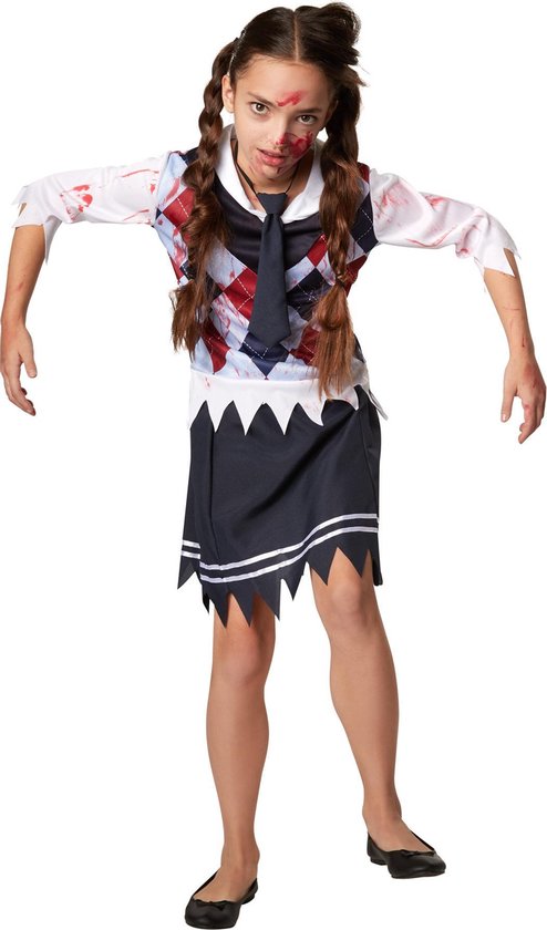 Dressforfun Creepy schoolgirl 158 (ages 12 and up) - costume halloween dress up partywear costume carnaval carnaval partywear - 302209