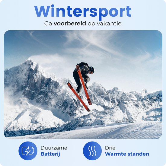 Qualitá® Heated Gloves - Gants chauffants - Résistants à l'eau - Gants électriques Taille L - Compatibilité avec écran tactile - Sports d'hiver - Rechargeable -