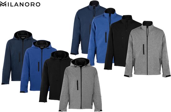 Milanoro - Vestes coupe-vent et imperméables - Veste sans capuche - Gris clair - XL