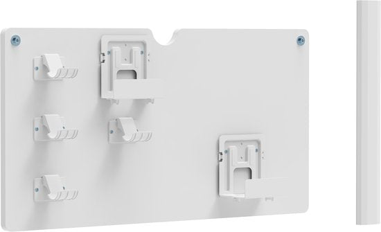 VDD Gaming - Plaque murale - Rangement console - Rangement manette - Accessoires de jeu - Blanc - 80 x 40 x 13,7 cm