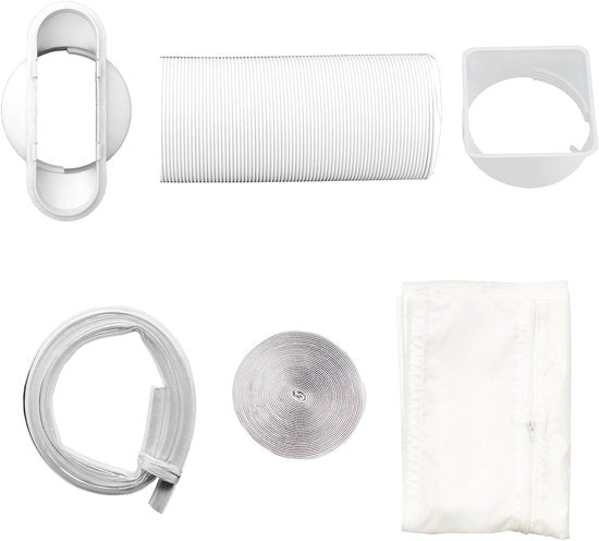 Climatiseur mobile Inventum AC126WH - Climatisation 12 000 BTU - 4-en-1 - Refroidissement, chauffage, ventilateur, déshumidificateur - Jusqu'à 105 m³ - Kit d'étanchéité - Blanc