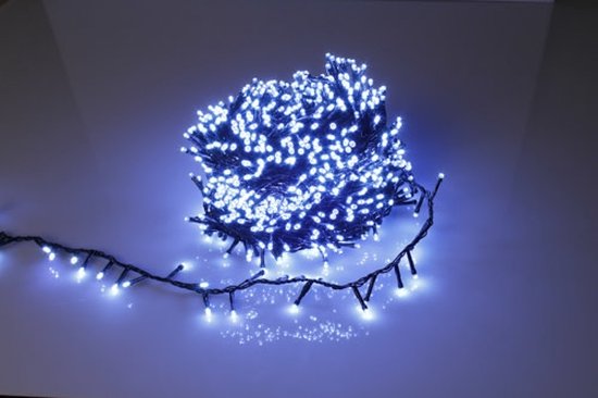 Lumière droite LED 16m 750L blanc chaud fil vert 24V constant ext. 3m