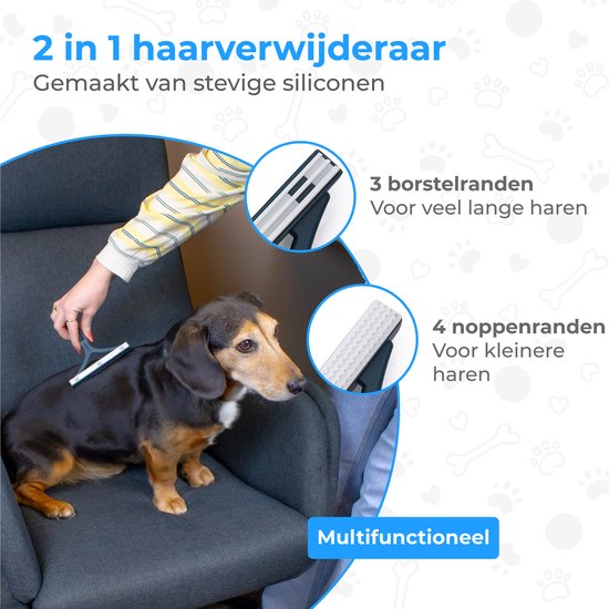 Nuvance - Épilateur pour animaux de compagnie - Épilateur pour chats - Épilateur pour chiens - Épilateur pour peluches - Bleu