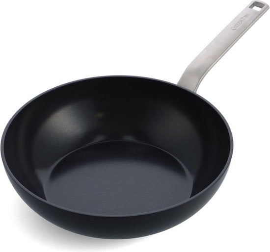Greenpan Evolution Eco Wok - Ø28cm - Revêtement céramique anti-adhérent - Sans PFAS