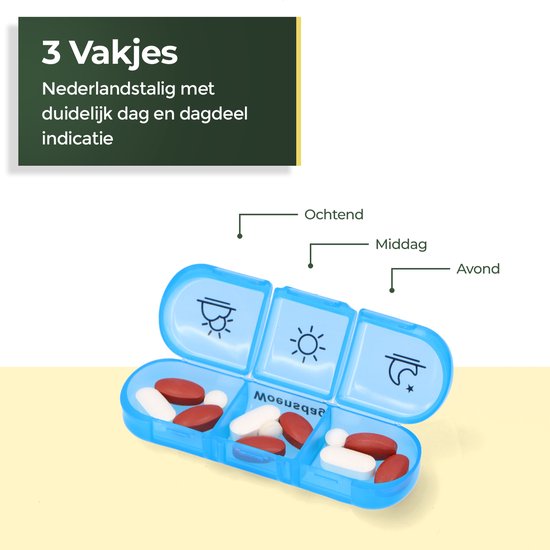 Pilulier Gandria 7 jours - Pilulier amovible - Boîte à médicaments avec 21 compartiments - Boîte à médicaments avec fermeture solide - 3 compartiments par jour - 7 couleurs