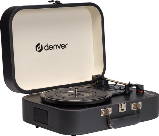 Denver Record Player - Haut-parleurs et amplificateur intégrés - Logiciel PC inclus - Auto-stop - Retro - VPL130