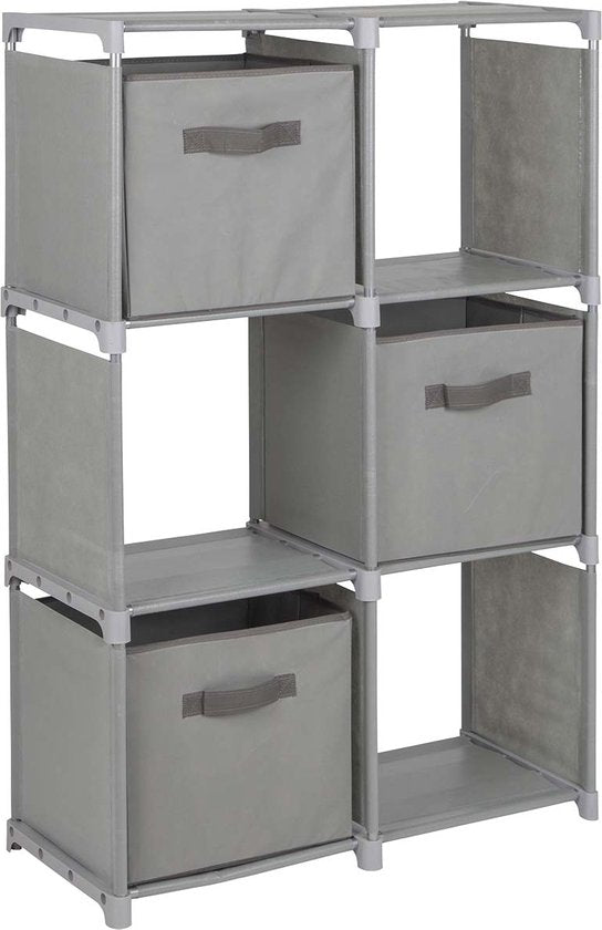 Bo-Camp - Armoire à compartiments - Multi-Usage - 6 compartiments