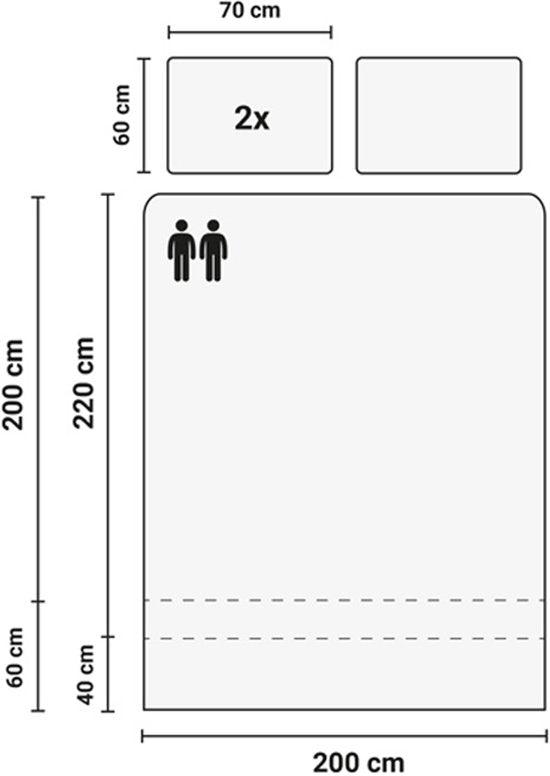 DoubleDry Housse de couette Flanelle 100% coton doux - Lit double 200x200/220 cm + 2 Taies d'oreiller - Respirante et douce pour la peau - Bordeaux