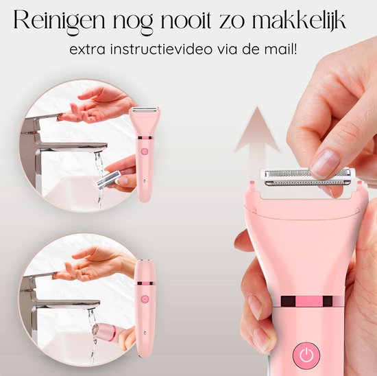 Sansbeauté® 3-in-1 Ladyshave - Visage, aisselles et jambes - électrique - rechargeable par USB