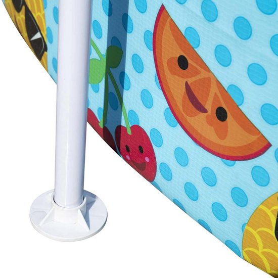 Bestway Steel Pro Kids' Pool - Parasol UV et pulvérisateur d'eau rafraîchissante - 244x51 cm
