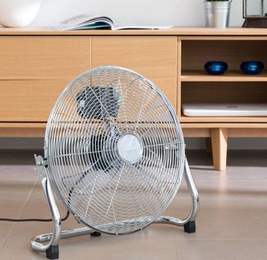 Ventilateur de sol 40 cm - 3 Vitesses - Ventilateur de caisson - Inclinaison 130° - Métal - Tristar VE-5936