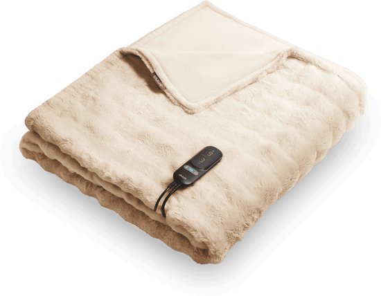 Couverture chauffante électrique Duux Yentl Bubble 200x200 cm - 9 positions - Beige