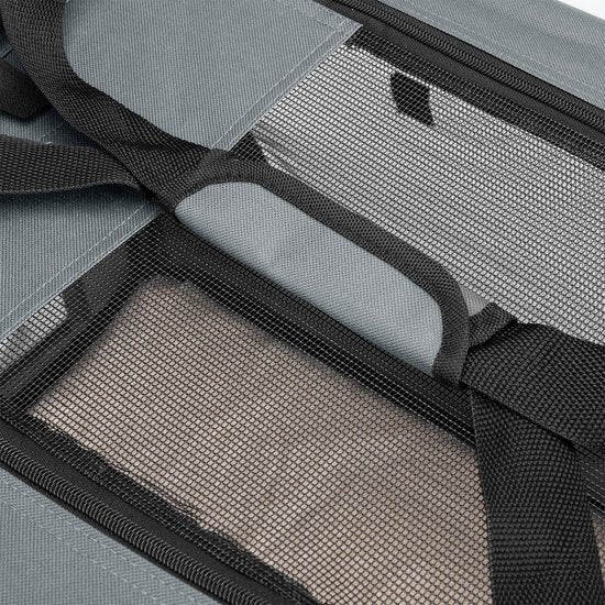 Boîte de transport pliante pour chien / Banc Lassie S - Gris - 34 x 50 x 36 cm