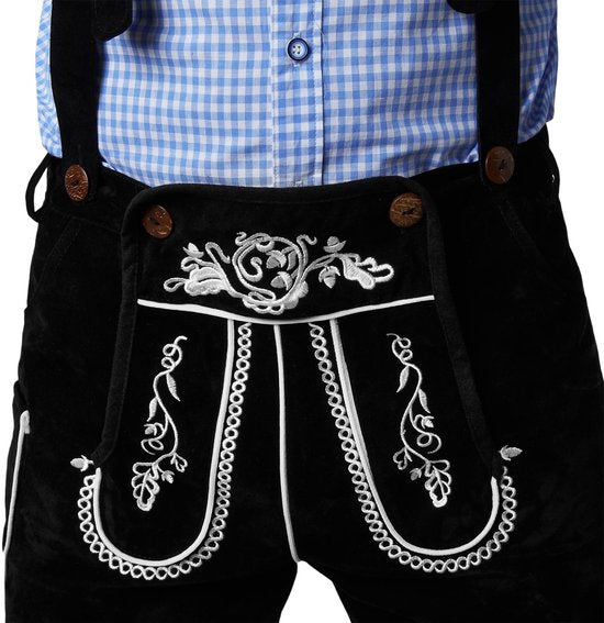 Dressforfun Lederhose Frankenwald M - déguisement costume halloween déguisement partywear carnaval déguisement partywear - 302831