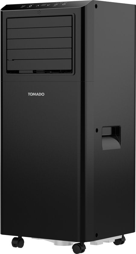 Tomado TMA9002B - Climatiseur mobile - Fonction 3 en 1 - Minuterie - Kit d'étanchéité de fenêtre - 9000 BTU - 80 m3 - Noir