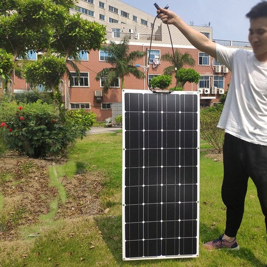 Panneau solaire - Panneau solaire flexible - Panneau solaire campeur - Panneau solaire portable - Durable - Ecologique - 100x 50 cm