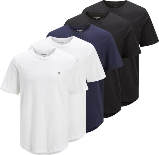 JACK&JONES JPRBLABRODY TEE SS CREW NECK 5PK MP NOOS T-shirt Homme - Taille XL