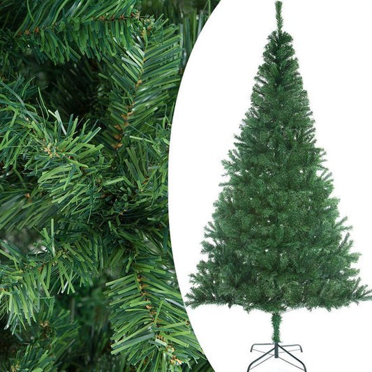 Sapin de Noël Casaria 150 cm PVC - Base métallique - Vert