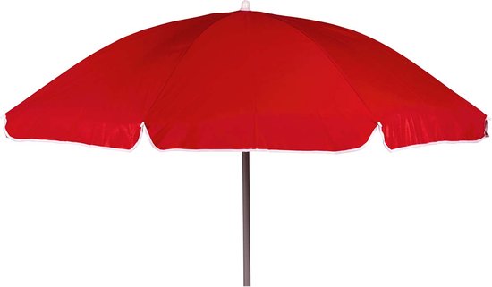 Bo-Camp - Parasol - Avec bras articulé - Ø 200 cm - Rouge