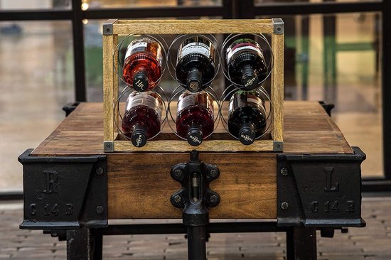 Kitchencraft Casier à vin Cuisine industrielle 34 X 17.5 Cm Acier