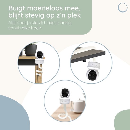 Numsy Baby Monitor Holder - Support pour moniteur de bébé - Support flexible pour caméra - Caméra pour bébé - Support pour moniteur de bébé