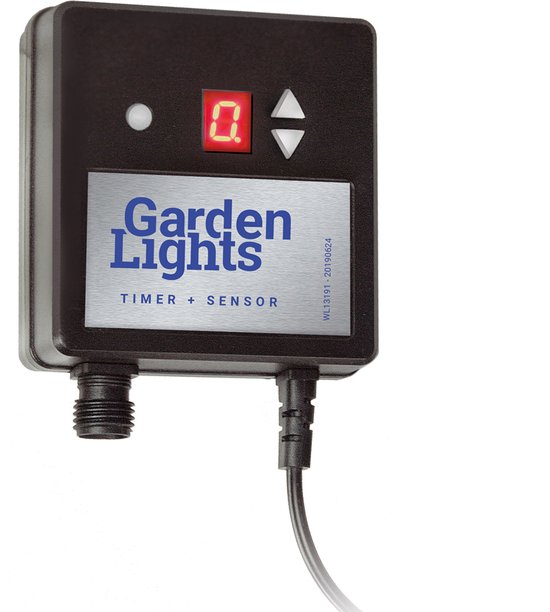 Interrupteur crépusculaire pour lampes de jardin avec minuterie 12v 150 W Noir