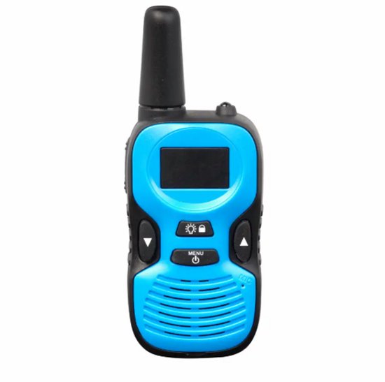 Denver Talkie-walkie - Enfants - 8 canaux - Jusqu'à 2km de portée - Lot de 2 - Lampe de poche - WTK441