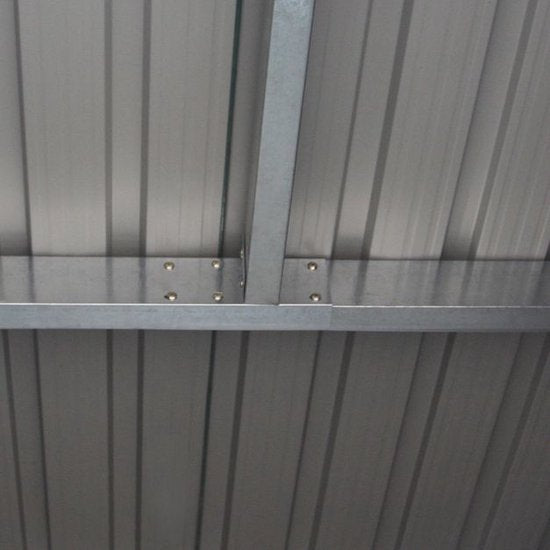 Coast Metal Equipment House Garden Equipment Shed including Foundation Pent Roof 213 x 130 x 173 cm dark grey
