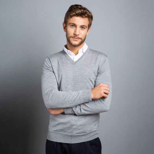 pull milanoro - gris clair - Taille M