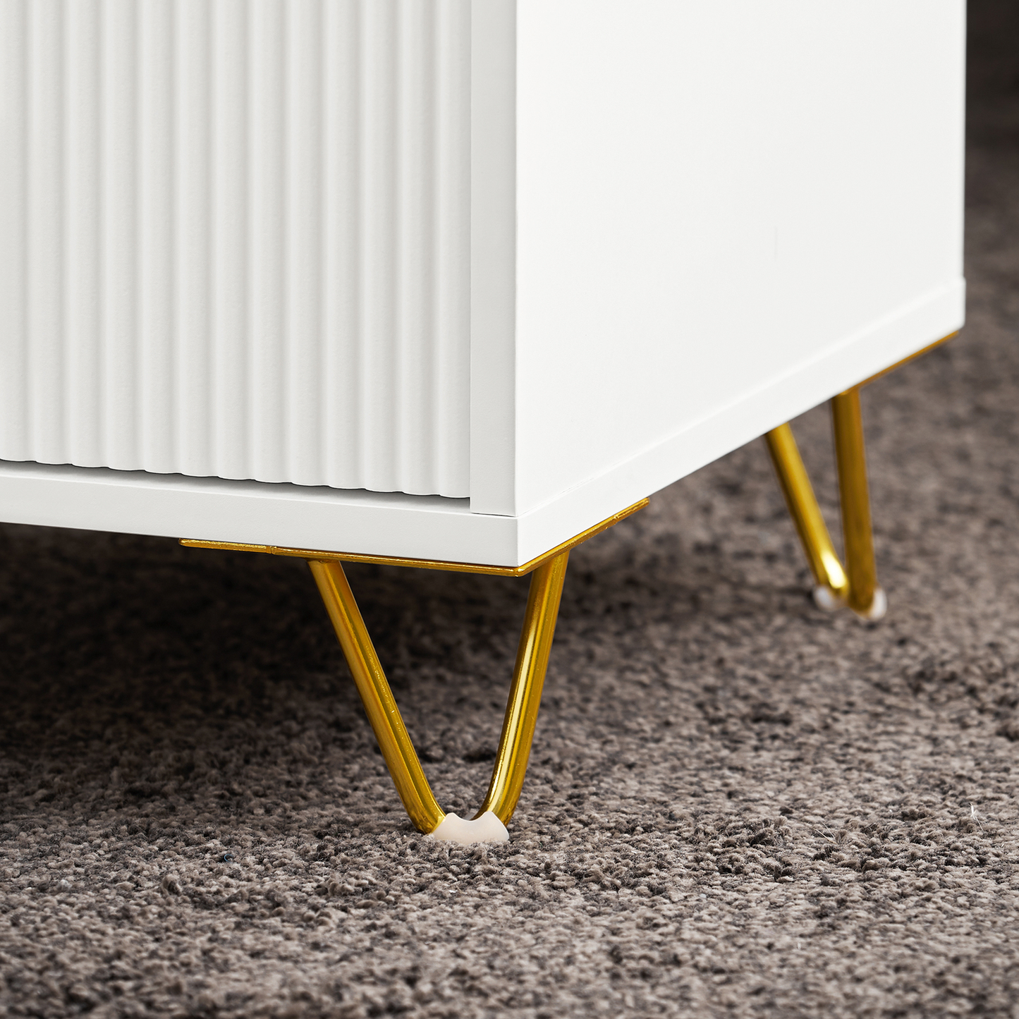 Table de chevet SoBuy FBT115-L-W - 3 tiroirs - 40 x 40 x 64 cm - Blanc