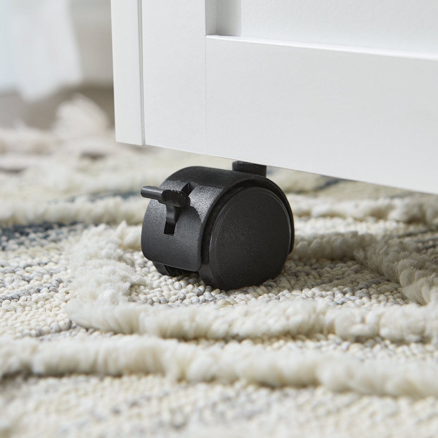 SoBuy FBT150-W Armoire à dossiers, chariot d'archivage, support d'imprimante et étagère de rangement pour le bureau - blanc, 31 x 60 x 70 cm