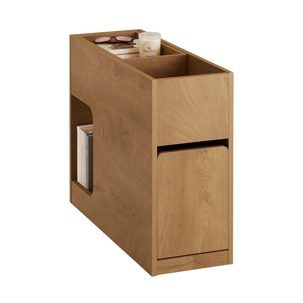 SoBuy Table d'appoint avec plateau amovible - Tiroir coulissant et compartiment ouvert - 70 x 25 x 55 cm - FBT158-N