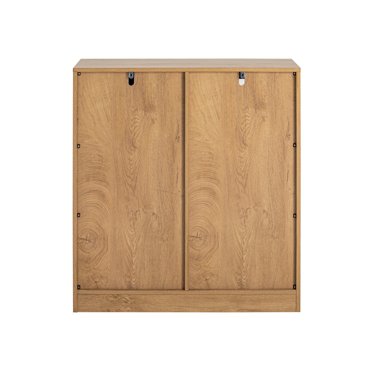 SoBuy FSB65-N Buffet / Meuble à chaussures avec porte coulissante - 80x35x89 cm - Chêne - Design industriel