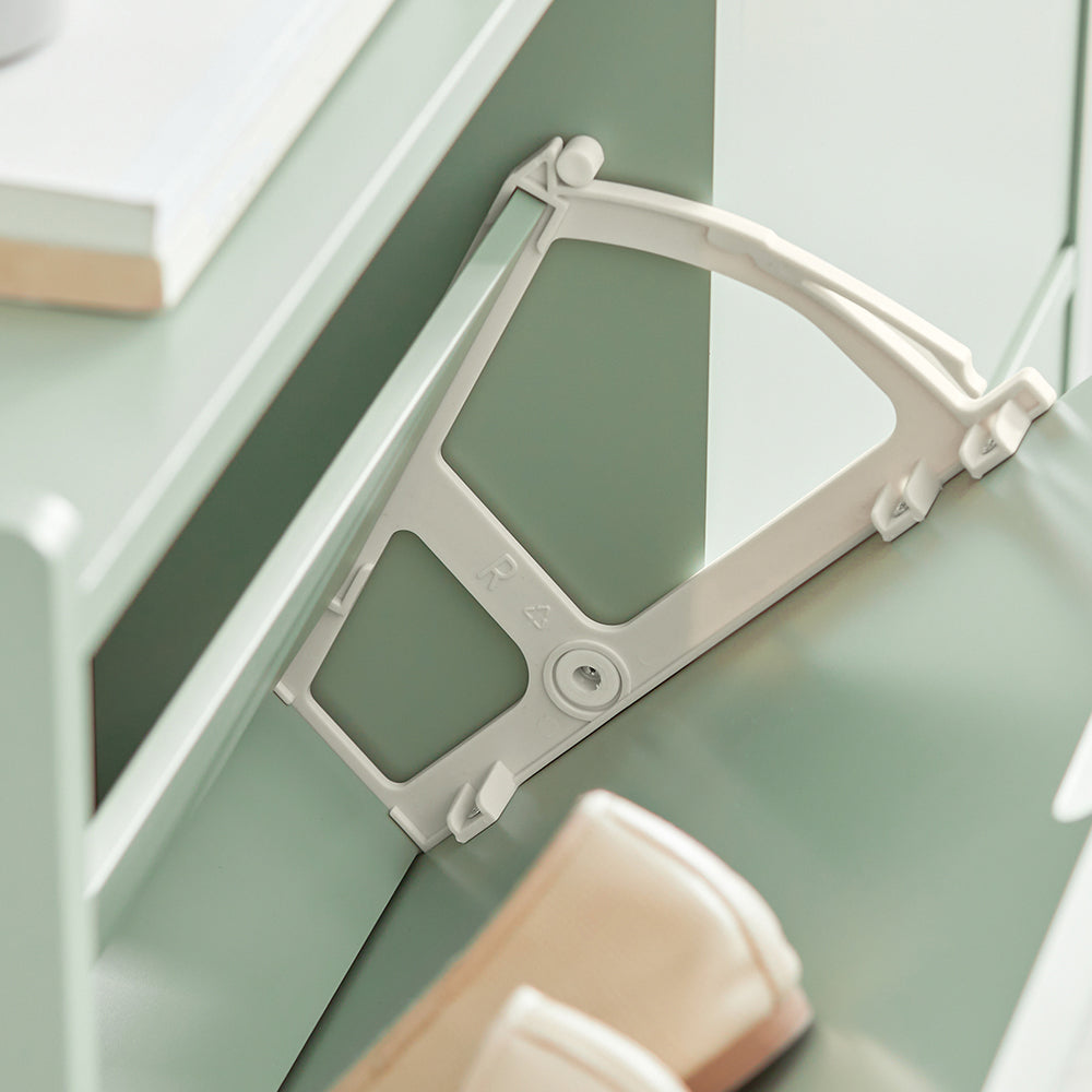 SoBuy Meuble à chaussures FSR100-GR - 4 tiroirs - 100 x 19 x 90 cm - Vert