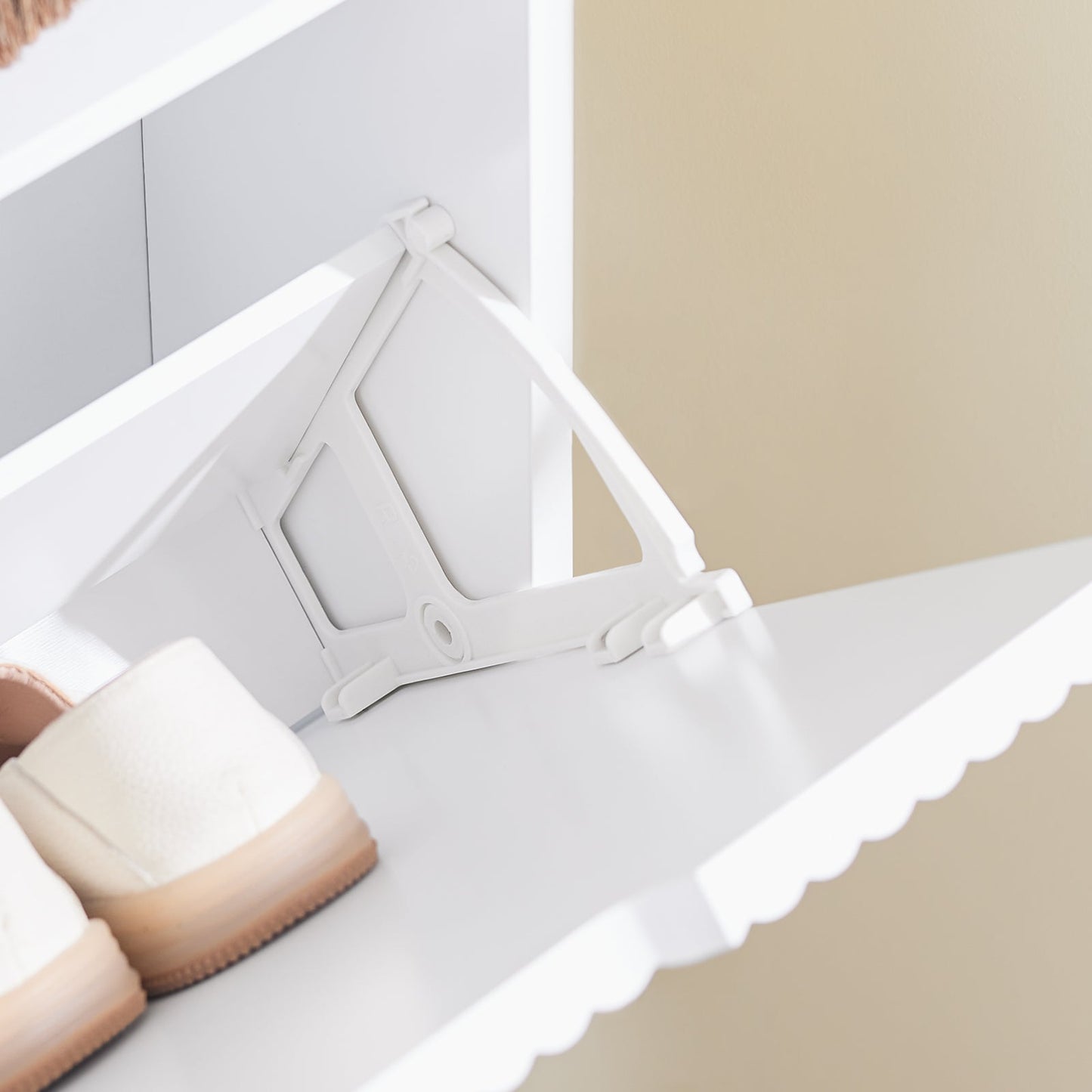 sobuy meuble à chaussures - 50 × 19 × 100 cm - blanc - ultra-mince & flexible à assembler