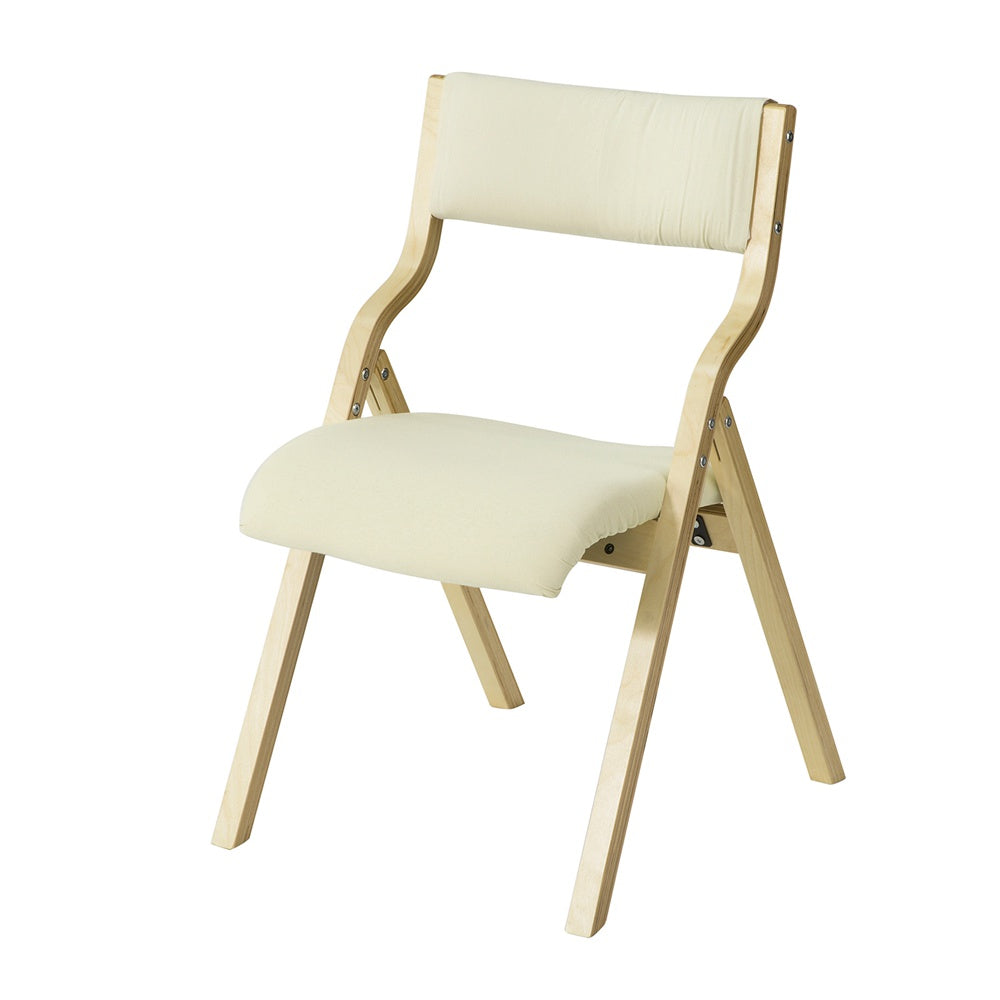 Chaise pliante SoBuy - Avec coussin souple - Max. 90 kg - Blanc