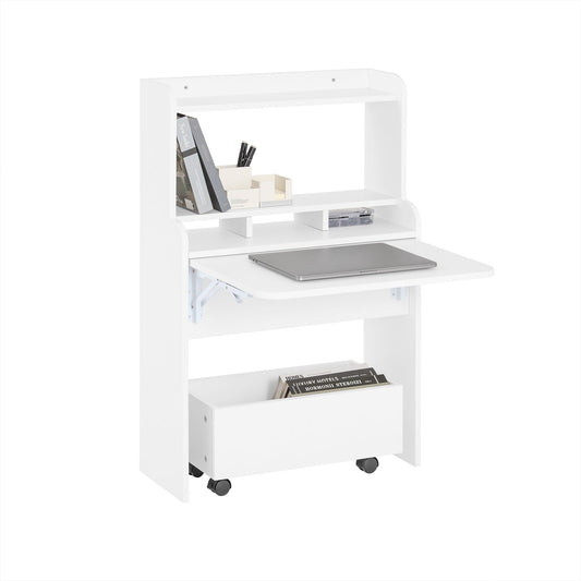 Bureau pliant - SoBuy - FWT105-W - 64 x 62 x 98 cm - Blanc